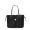 MCM Medium Reversible Liz Shopper Tote in Visetos and Check Graphic Black