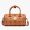MCM Mini Essential Boston Bag in Visetos Brown