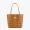 MCM Mini Reversible Liz Shopper Tote in Visetos and Cubic Brown