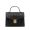 MCM Patricia Pocket Satchel in Visetos Black