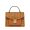 MCM Patricia Pocket Satchel in Visetos Brown