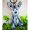 MCM Signature Rabbit Charm in Visetos Washed Blue