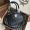 MCM Small Anna Top Handle Bag in Visetos Black