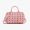 MCM Small Ella Boston Bag in Visetos Light Pink