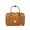 MCM Small Essential Boston Bag in Visetos Brown