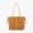 MCM Small Reversible Liz Shopper Tote in Visetos and Cubic Brown