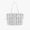 MCM Small Reversible Liz Shopper Tote in Visetos and Cubic White