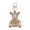 MCM Zoo Pig Charm in Visetos Beige