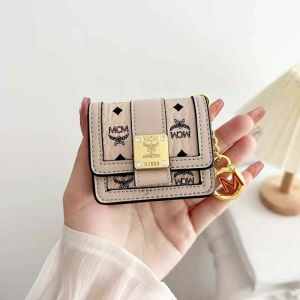 MCM Airpods Case In Heritage Visetos Beige