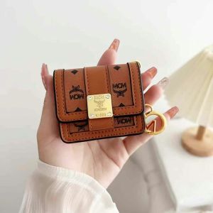 MCM Airpods Case In Heritage Visetos Brown