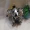 MCM Cupid Bear Charm in Visetos Silver