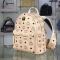 MCM Medium Stark Backpack in Visetos Beige