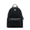 MCM Medium Stark Backpack in Visetos Black