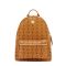 MCM Medium Stark Backpack in Visetos Brown