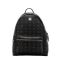 MCM Medium Stark Side Studs Backpack in Visetos Black