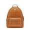 MCM Medium Stark Side Studs Backpack in Visetos Brown