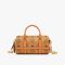 MCM Mini Delmy Boston Bag in Visetos Brown