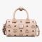 MCM Mini Essential Boston Bag in Visetos Beige