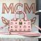 MCM Mini Essential Boston Bag in Visetos Light Pink