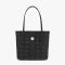 MCM Mini Reversible Liz Shopper Tote in Visetos and Cubic Black
