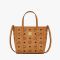 MCM Mini Toni Shopper Tote in Visetos Brown