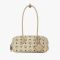 MCM Small Aren East/West Shoulder Bag in Visetos Beige