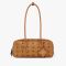 MCM Small Aren East/West Shoulder Bag in Visetos Brown