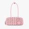 MCM Small Aren East/West Shoulder Bag in Visetos Light Pink