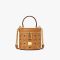 MCM Small Cylinder Crossbody in Visetos Brown