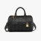 MCM Small Ella Boston Bag in Visetos Black