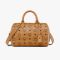 MCM Small Ella Boston Bag in Visetos Brown