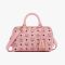 MCM Small Ella Boston Bag in Visetos Light Pink