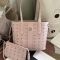 MCM Small Liz Shopper Tote in Visetos Cherry