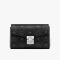 MCM Small Millie Flap Crossbody in Visetos Black