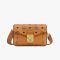 MCM Small Millie Pocket Crossbody in Visetos Brown