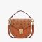 MCM Small Patricia Patty Bag in Visetos Brown