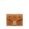 MCM Small Patricia Trifold Wallet with Zip in Visetos Brown