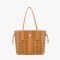 MCM Small Reversible Liz Shopper Tote in Visetos and Cubic Brown