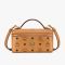 MCM Small Rockstar Vanity Case in Visetos Brown