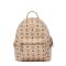 MCM Small Stark Side Studs Backpack in Visetos Beige
