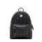 MCM Small Stark Side Studs Backpack in Visetos Black