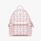 MCM Small Stark Side Studs Backpack in Visetos Cherry