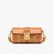 MCM Small Tracy Cylinder Bag in Visetos Brown
