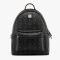 MCM Small/Medium Stark Side Studs Backpack in Visetos Black