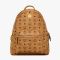 MCM Small/Medium Stark Side Studs Backpack in Visetos Brown