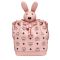 MCM Zoo Rabbit Drawstring Bag in Visetos Light Pink