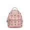 MCM X-Mini Stark Side Studs Backpack in Visetos Light Pink