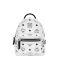 MCM X-Mini Stark Side Studs Backpack in Visetos White