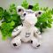 MCM Zoo Pig Charm in Visetos White